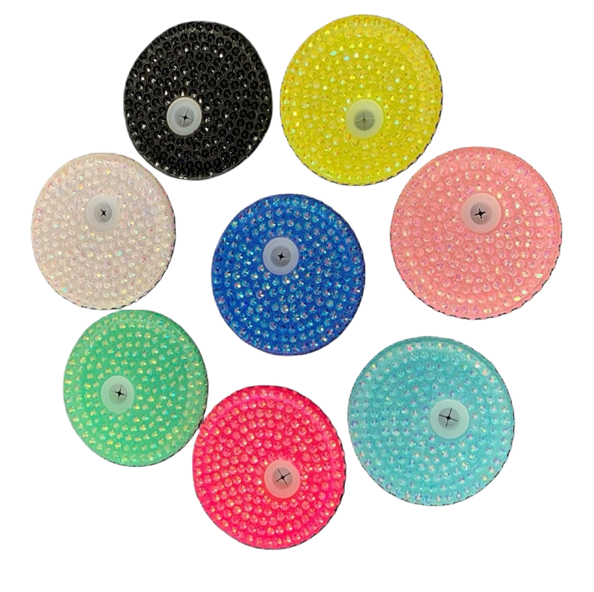 acrylic rhinestone lids for tumblers
