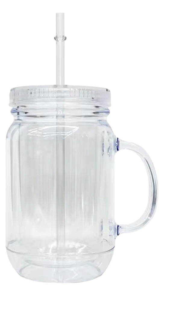 20oz acrylic snowglobe with handle