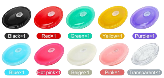 acrylic colored lids for tumblers