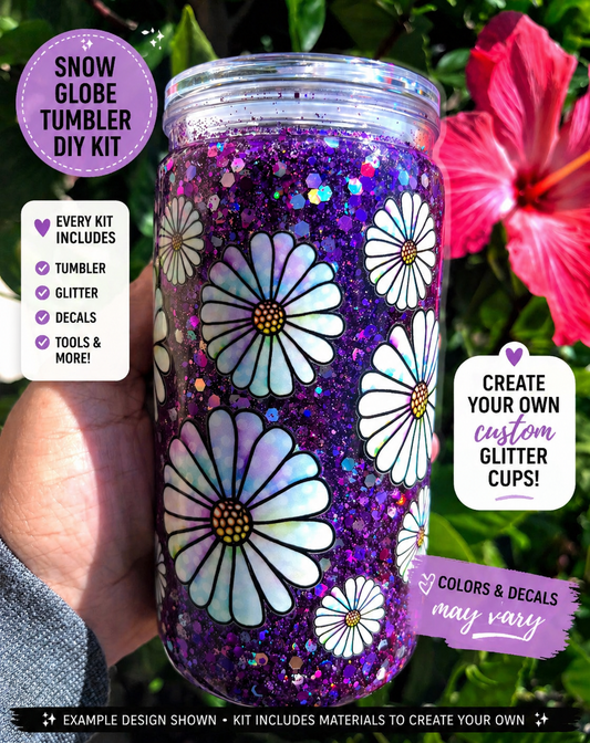 Snow Globe Tumbler DIY Kit – Make Your Own Glitter Cups