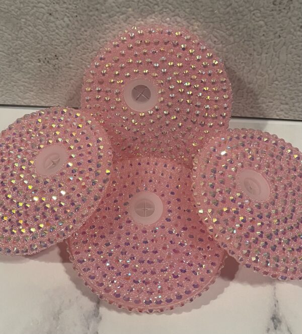 Pink Rhinestone Lids for Tumbler (not sold separately)